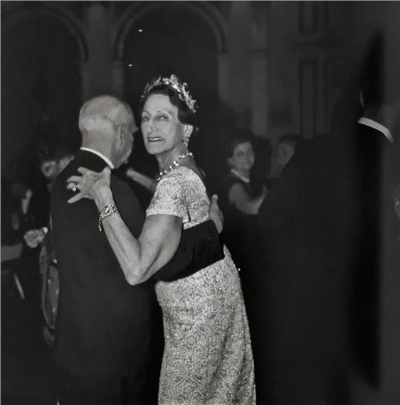LADY IN A TIARA AT A BALL