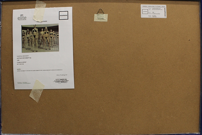 Artwork by Vanessa Beecroft, "For Parkett 56", Made of offset print