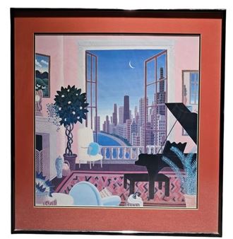 Thomas McKnight | Thomas McKnight Lake Shore Drive Framed Print