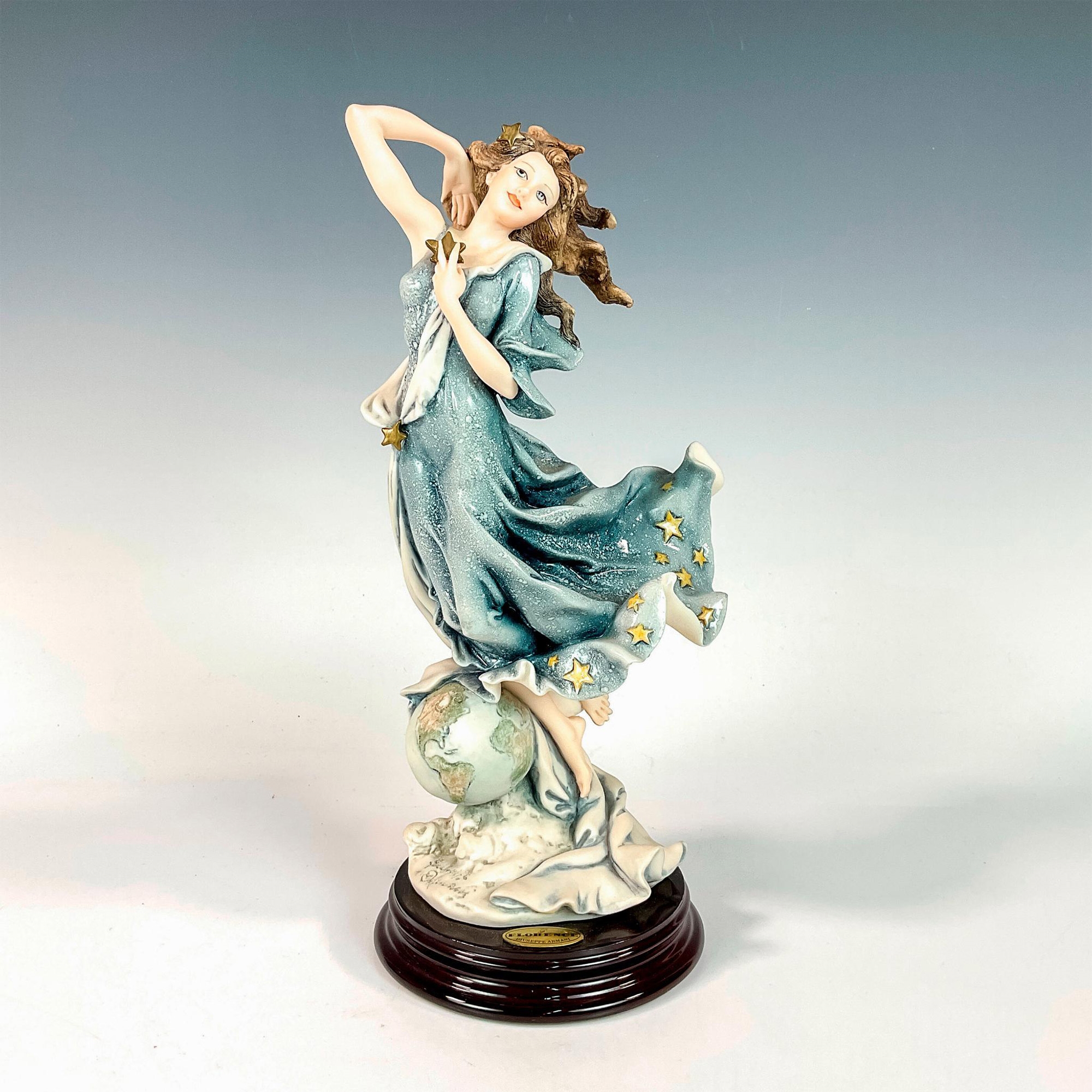 Artwork by Giuseppe Armani, Capodimonte Giuseppe Armani Figurine, Celeste, Made of wood base
