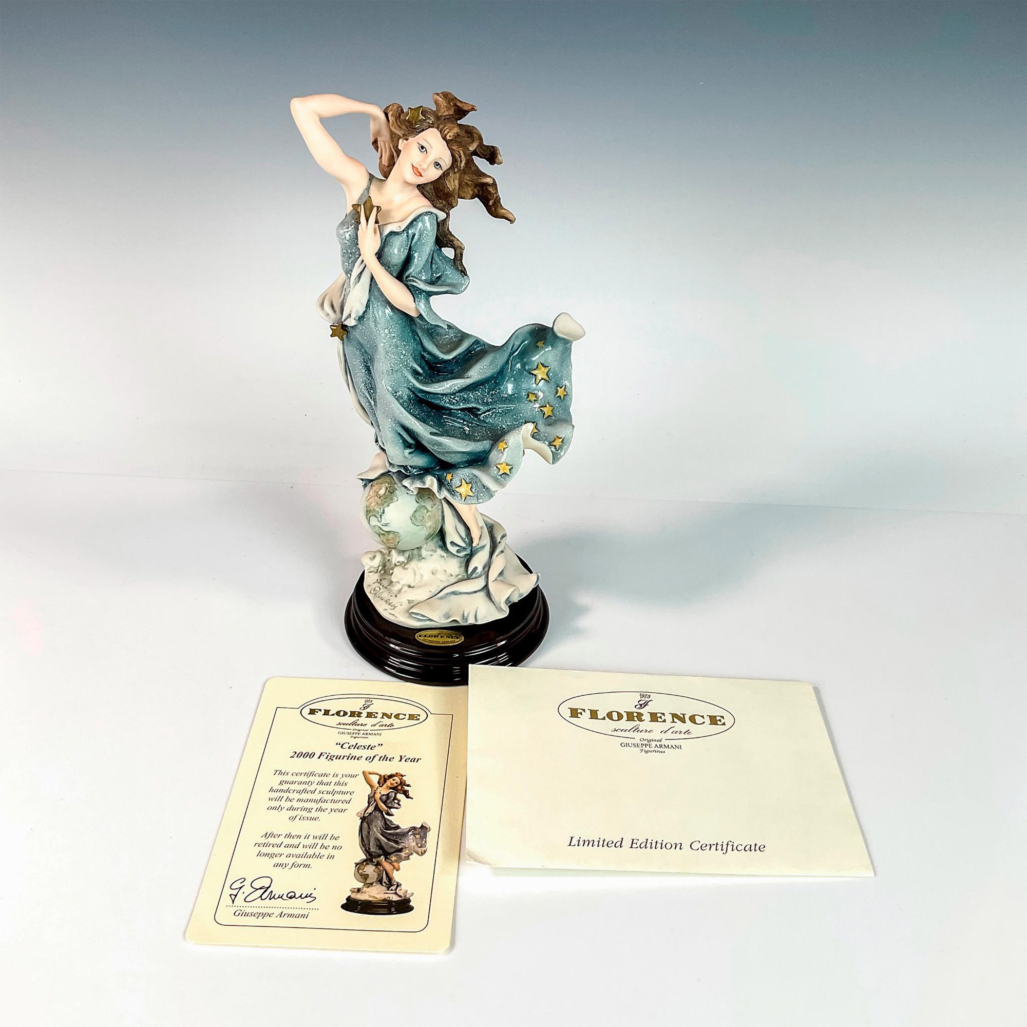 Artwork by Giuseppe Armani, Capodimonte Giuseppe Armani Figurine, Celeste, Made of wood base