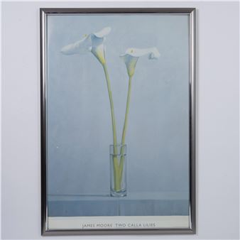 James Moore (Aft.) Offset on Paper, Two Calla Lilies - James B. Moore