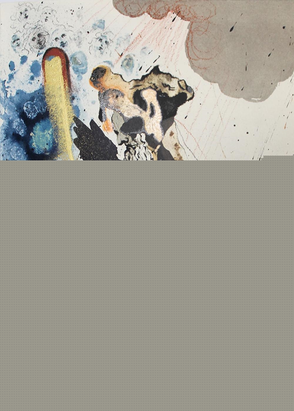 Salvador Dalí | Dali Writing on the Wall 1967 Original Framed ...