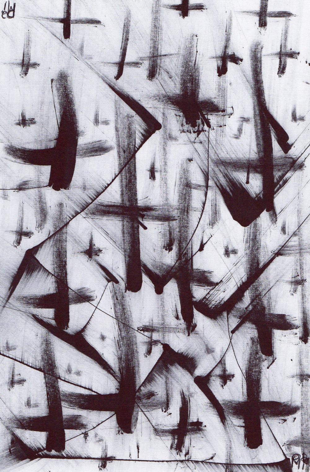 Patrick MacDowell | Patrick Mcdowell ORIGINAL Ink Drawing Dark Times ...