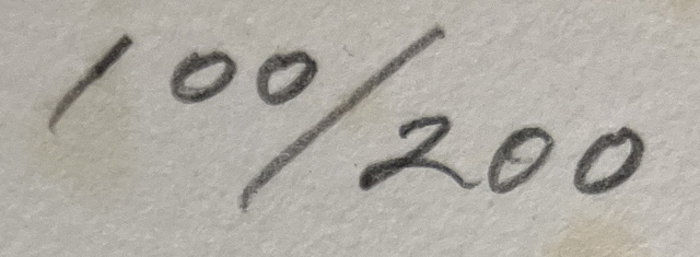 Artwork by Kazuhiko Fukuoji, in the moonlight, Made of color on lithograph