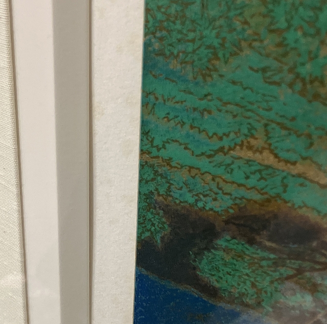 Artwork by Kazuhiko Fukuoji, in the moonlight, Made of color on lithograph