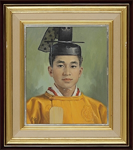 Artwork by Suganuma Kinroku, portrait (a set of 2), Made of oil on canvas