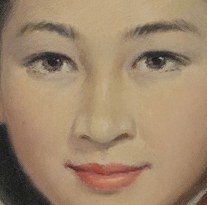 Artwork by Suganuma Kinroku, portrait (a set of 2), Made of oil on canvas