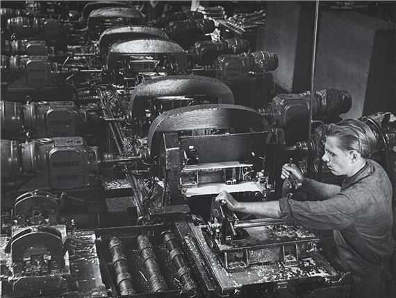 LUCIEN CHAUFFARD 1906-1982 Industrial worker, ca by Lucien Chauffard, circa 1950