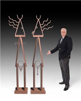 Approximately 91” in height - David Peirick