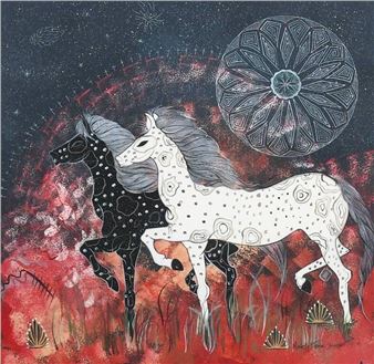“Two Horse” - Michelle Tsosie Sisneros