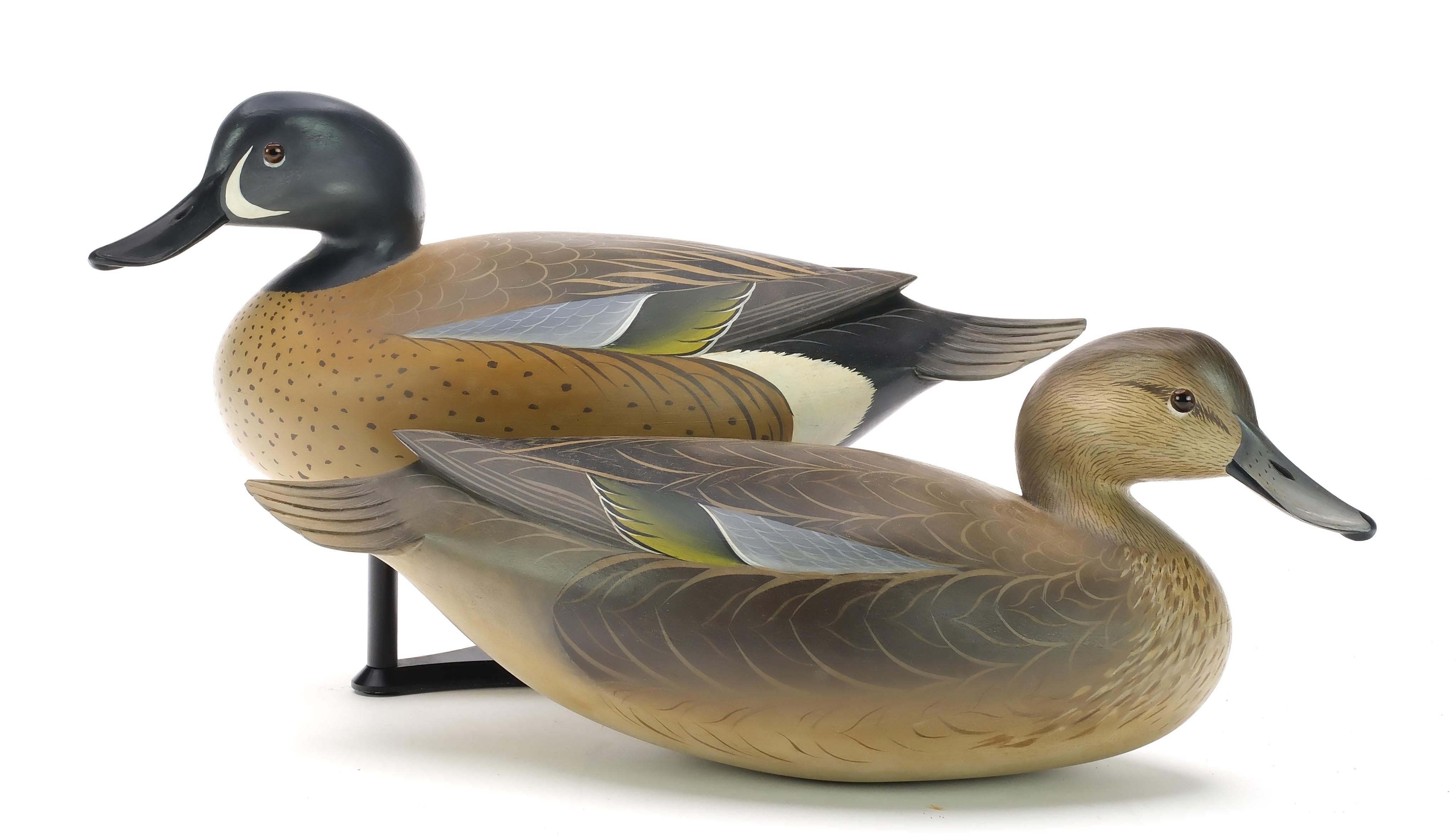 George Strunk | Pair of blue wing teal (1997) | MutualArt