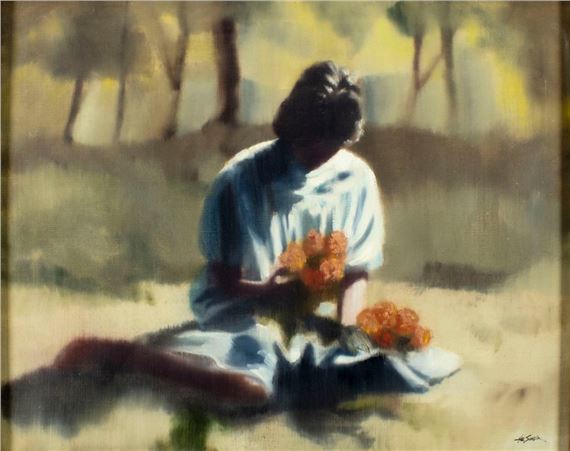 Hal Singer (NY,PA,NJ,1919-2003) oil painting by Hal Singer