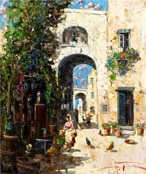 Antonio Gravina (Italy,1934-2011) oil painting by Antonio Gravina