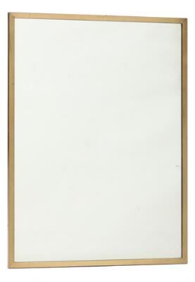A rectangular mirror in brass frame - Lysberg, Hansen & Therp