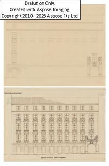 (Innsbruck 1931-2013) Projekt für eine Aufstockung des Hauses Bräunerstraße 7, zwei Entwürfe, Bleistift, Feder in Schwarz auf Transparentpapier, bezeichnet "Strassenansicht Bräunerstrasse / Terrassengeschosses", 29,5 x 41 cm und 29,8 x 37,2 cm, auf Unterlage montiert, gerahmt, (2) - Gerhard Daum