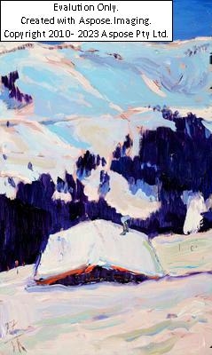 Artwork by Tomasz Metlewicz, Alm bei Kitzbühel, Made of oil on canvas