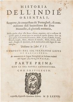 Historia Dell'Indie Orientali, Scopterte, & conquistate da'Portoghesi - Giordano