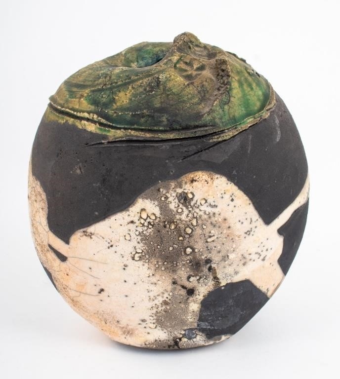 Paul Soldner | Paul Soldner Raku Earthenware Vase | MutualArt