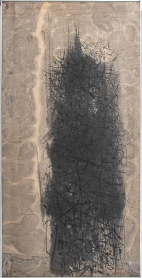 Ethel Edwards "Figure of the Night" Sumi Ink - Ethel Edwards