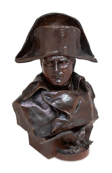 Renzo Colombo Bust of Napoleon I Patinated Bronze by Renzo Colombo, 1885