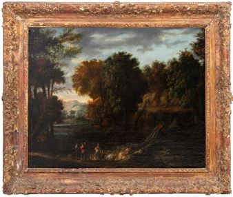 Constantinus Cornelis Huysmans Attr. Oil on Canvas - Constantinus Cornelis Huysmans