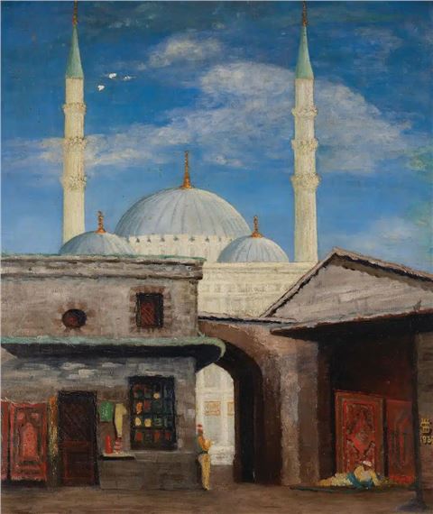 BŁĘKITNY MECZET W STAMBULE by Wilhelm Spieth, 1939