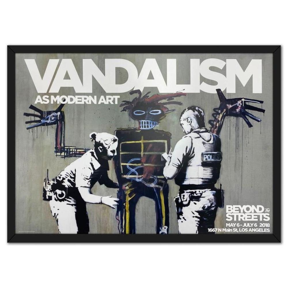 Banksy | Banksy, Vandalism as Modern Art - Beyond the Streets Framed ...