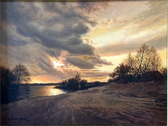 Sommerabend im Dwergter Feld by Heinz Kramer-Hinte, 67