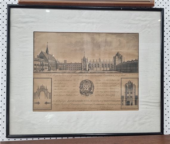 Robert West | 'A Persepctive View of Ye Great Court of Trinity College ...