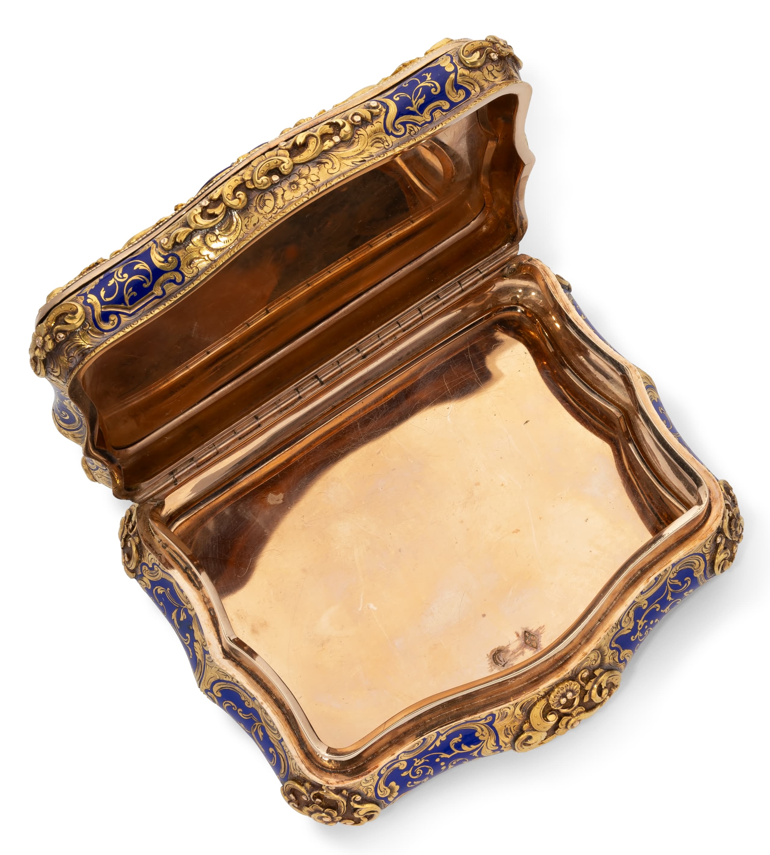 Alexander | GOLD, DIAMOND AND ENAMEL SNUFF BOX WITH MINIATURE OF ...