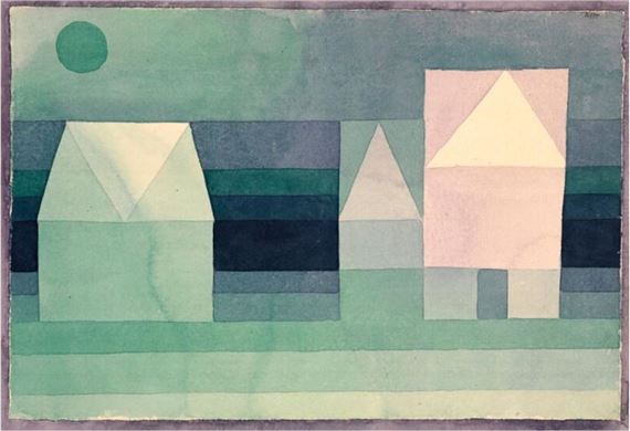 Three Houses by Paul Klee, 1922