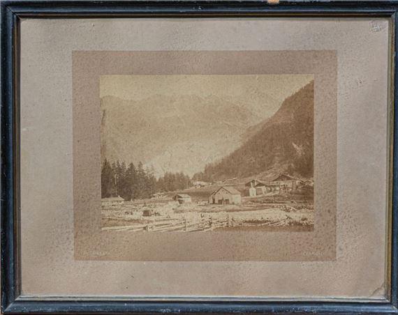 Chamonix. La mar de glace. Le Mauvais Pas Stock Photo