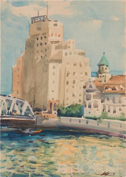 Ran Xi | Suzhou Bridge Riverside (1950) | MutualArt