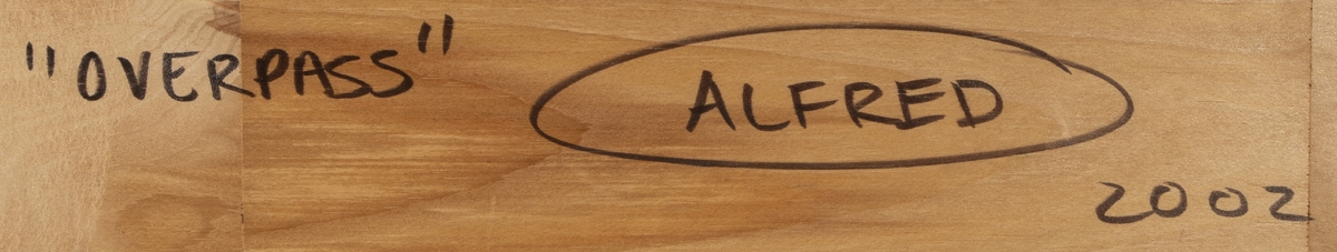 Artwork by Brian Alfred, "Overpass, Made of acrylic on canvas