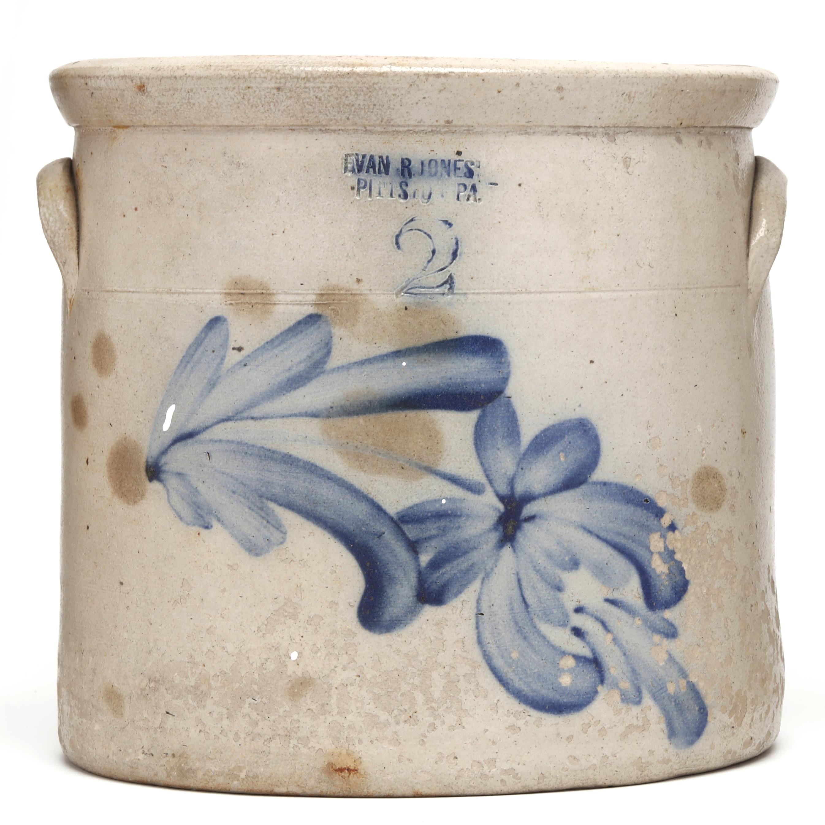 R. Jones | Two Antique Stoneware Pots | MutualArt
