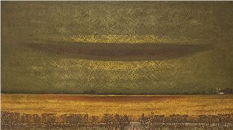 "Nocturno verde sobre el tigral". - Esteban Semino