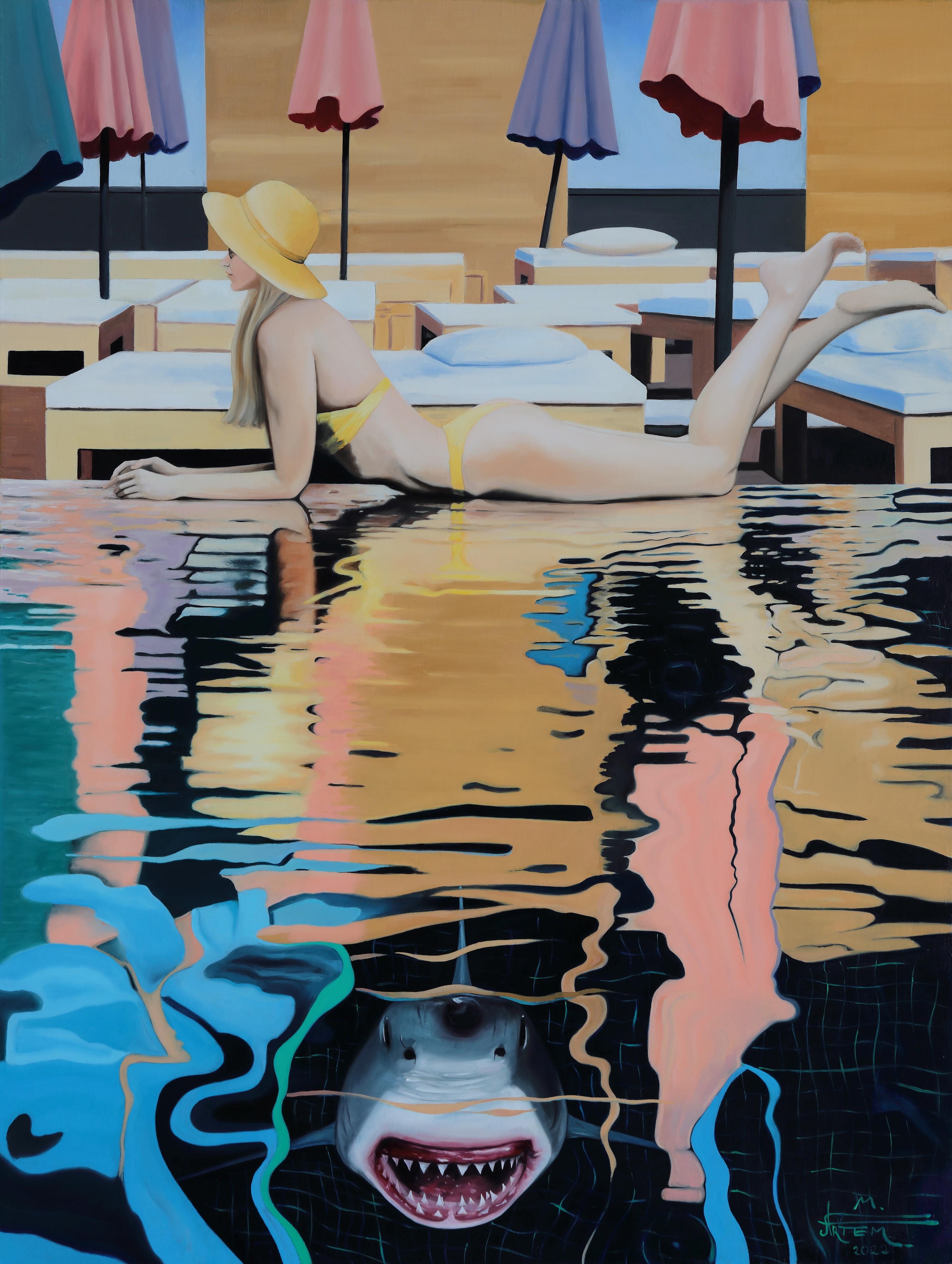 Artwork by Artem Melik-Azaryants, Don't look, or I'll bite you, Made of oil on canvas