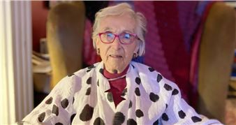 Colourful Life of 100-Year-Old Artist Who's Never Used a Paint Brush