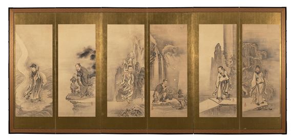 Chinese Immortals - Kano Sansetsu