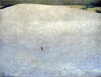Masterpiece Story: Snowy Landscape (Deep Winter) by Cuno Amiet