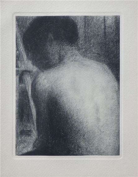 Nude male torso by Georges Seurat, 1948