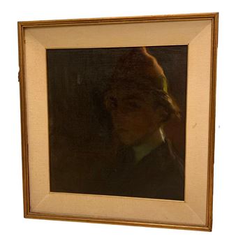 Attr. a Alfredo Protti (Bologna, 1882 - 1949). Autoritratto. - Alfredo Protti