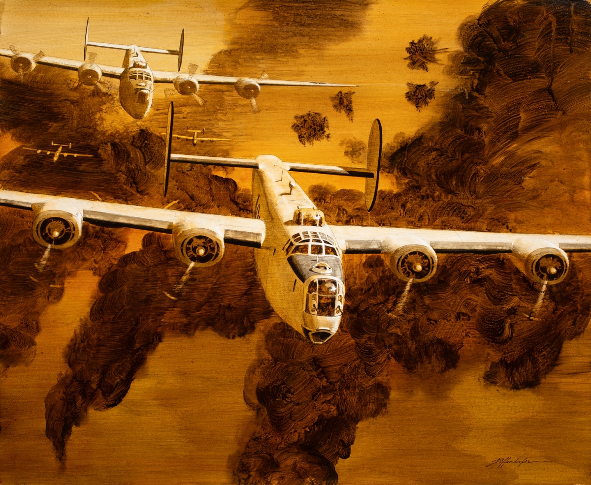 Edward Diffenderfer | Liberators, B-24s over Ploesti, | MutualArt