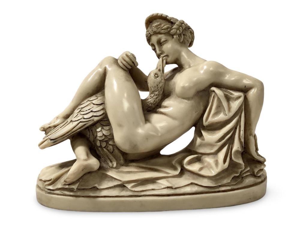 Artwork by Gino Ruggeri, Leda and the Swan, Made of Sculpture
