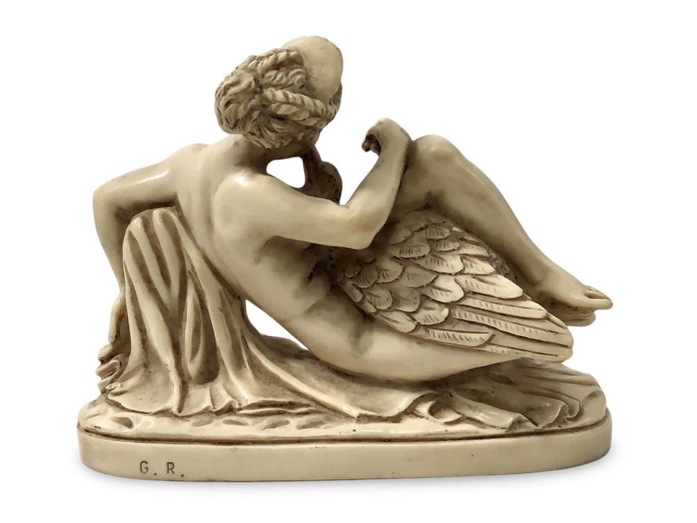 Artwork by Gino Ruggeri, Leda and the Swan, Made of Sculpture