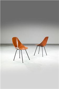 Coppia di sedie mod. Medea - Vittorio Nobili