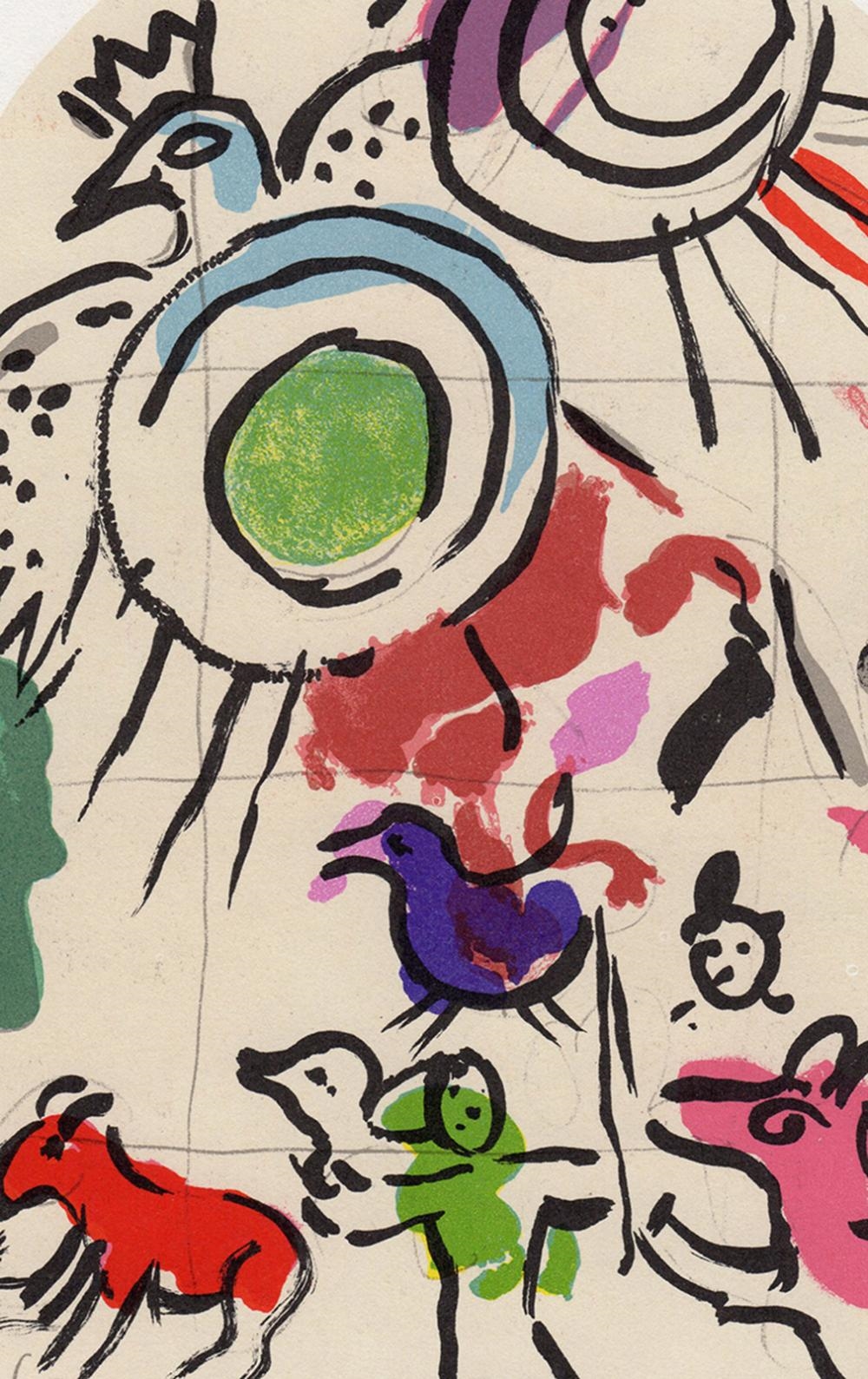 Marc Chagall | 1962 Marc Chagall Color Lithograph Jerusalem Windows Gad ...