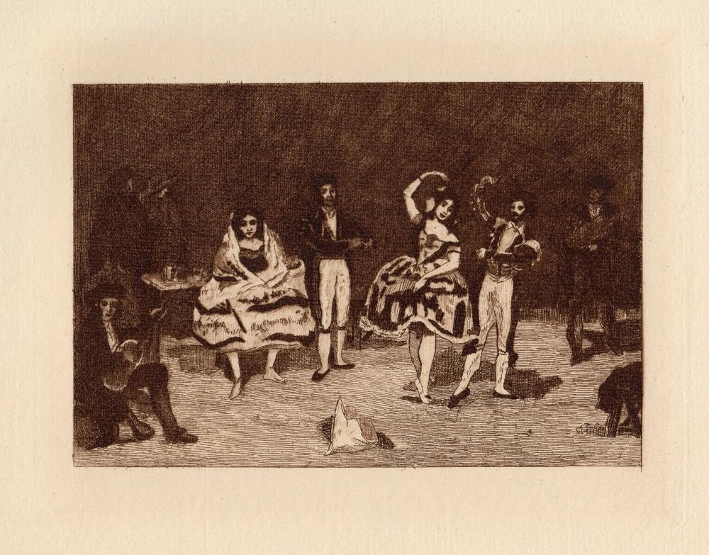 Édouard Manet | Edouard Manet 1892 Etching Spanish Ballet | MutualArt