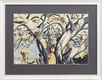 G D THYAGA RAJ (INDIAN 1930 - 1981), THE WATER CARRIERS - G.D. Thyaga Raj